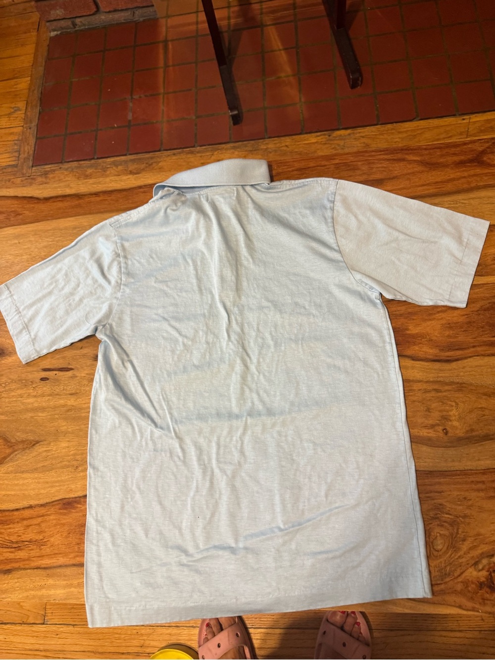 Burberry cotton Light Blue Polo Shirt size S men authentic - Picture 9 of 10